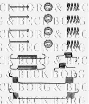BORG & BECK bbk6048 -  Комплектующие, колодки дискового тормоза